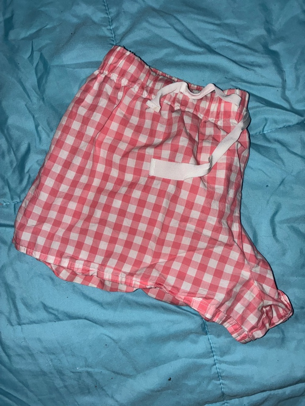 J. Crew Pink Gingham Drawstring Kids Shorts